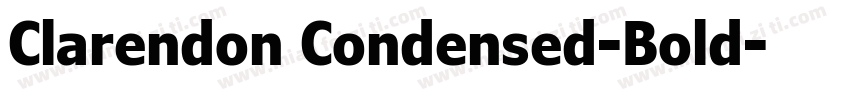 Clarendon Condensed-Bold字体转换